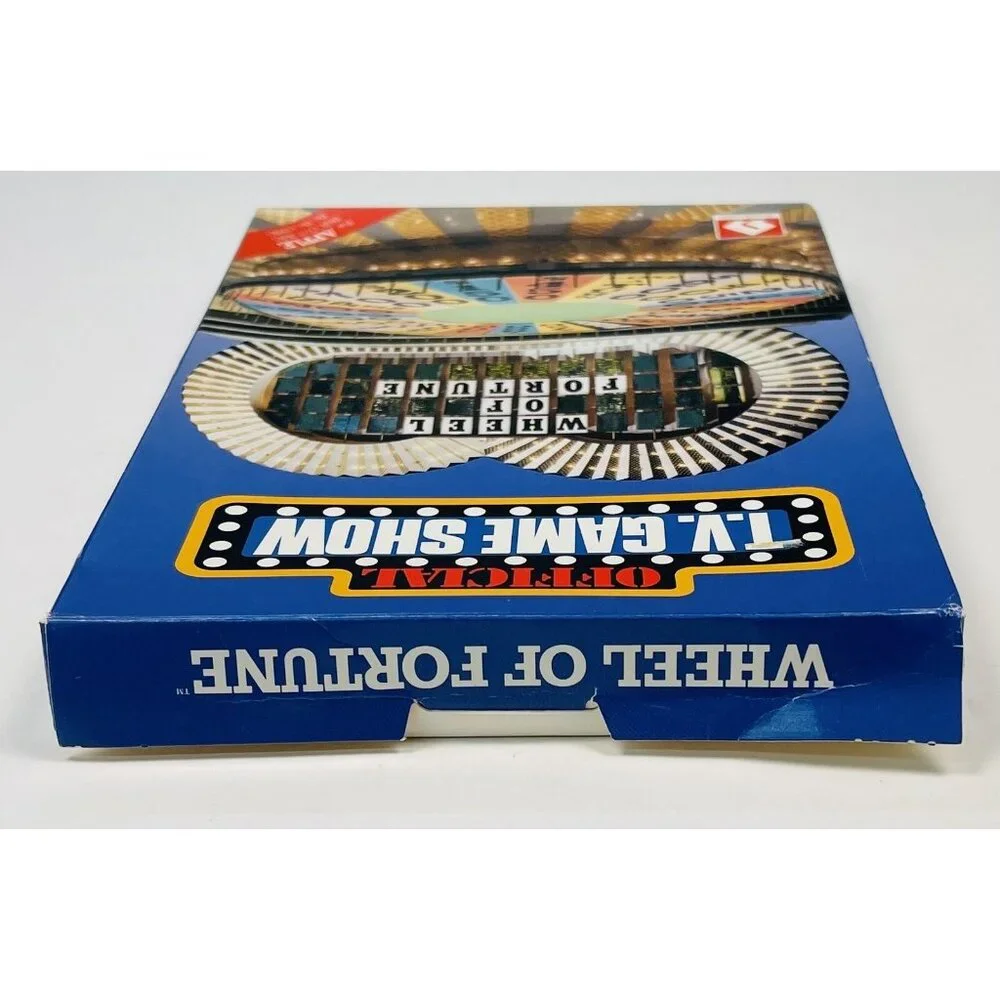 VTG 1987 Sharedata WHEEL OF FORTUNE Apple Game BOX & INSTRUCTIONS ONLY *No Disk*